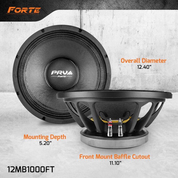 Main product image for PRV Audio 12MB1000FT 12" Forte Series Speaker 8 Ohm294-3418